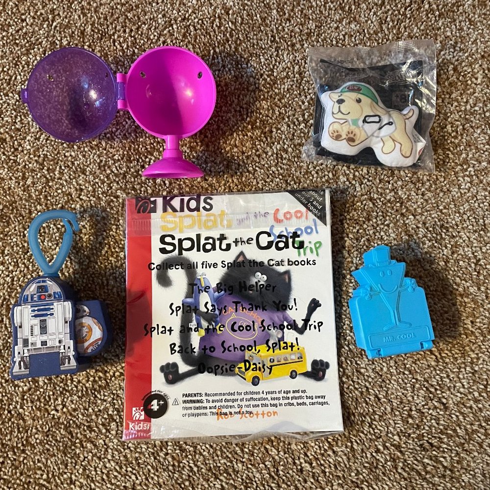 Bundle of 5 fast food toys